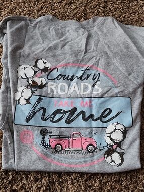 Country Roads 'Take Me Home' Graphic Tee - Gray